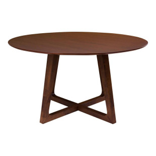 Stół fornirowany okrągły Hellerup 137cm orzech House Nordic
