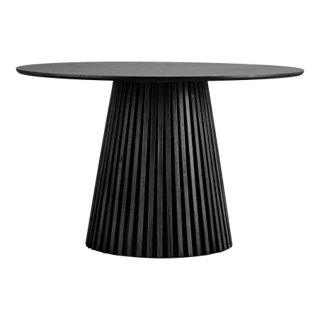 Stół fornirowany okrągły na podstawie z lameli Osaka 120cm dąb czarny House Nordic