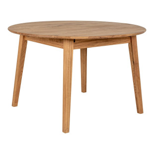 Stół drewniany okrągły z funkcją rozkładania Metz 118cm dąb olejowany House Nordic