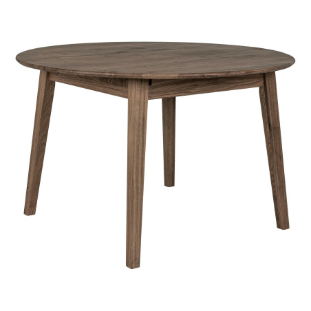 Stół drewniany okrągły z funkcją rozkładania Metz 118cm dąb dymiony House Nordic
