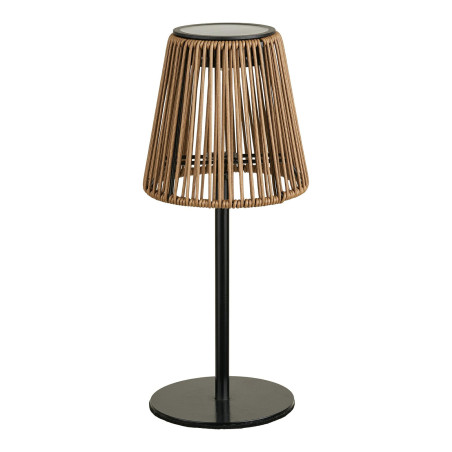 Lampka solarna na stół Salford LED brązowo-czarna House Nordic