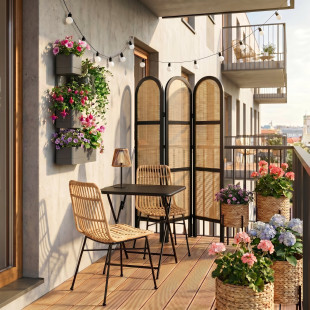 Lampka solarna na stół Salford LED brązowo-czarna House Nordic