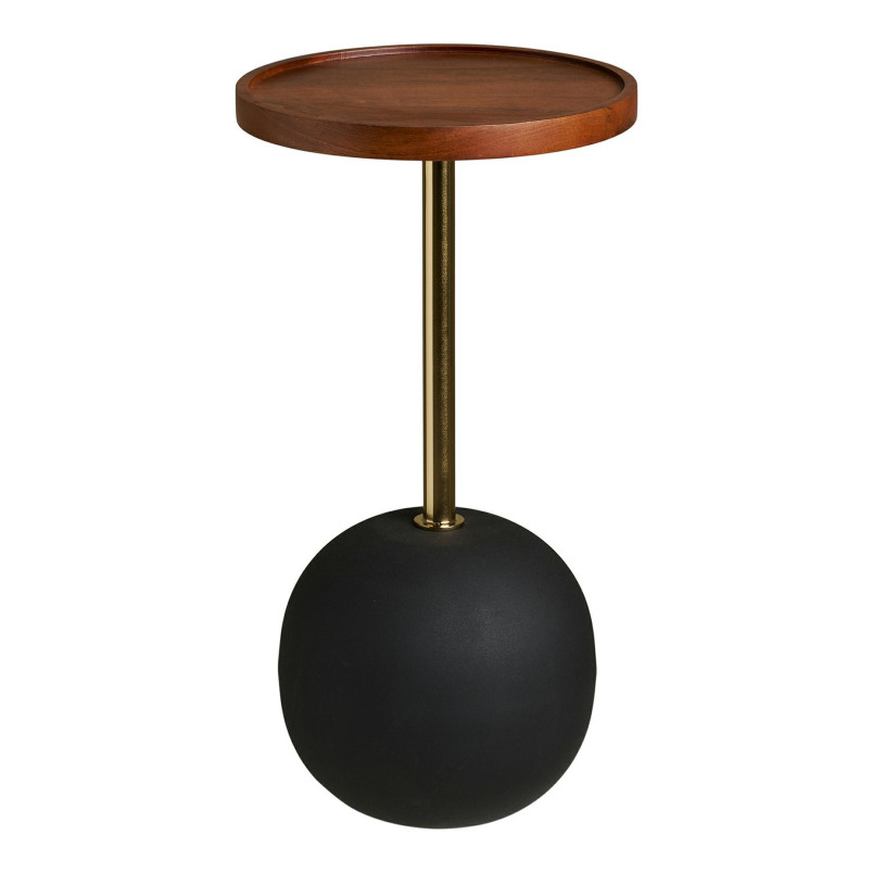 Stolik pomocniczy okrągły Sirone 30cm mango / złoty / czarny House Nordic