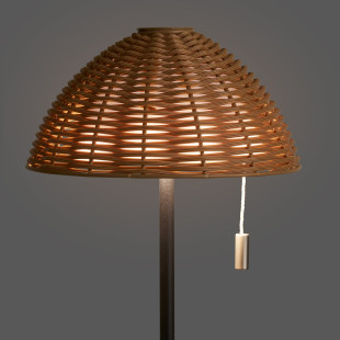Lampka ogrodowa akumulatorowa Wigan LED brązowo-czarna House Nordic
