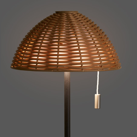 Lampka ogrodowa akumulatorowa Wigan LED brązowo-czarna House Nordic