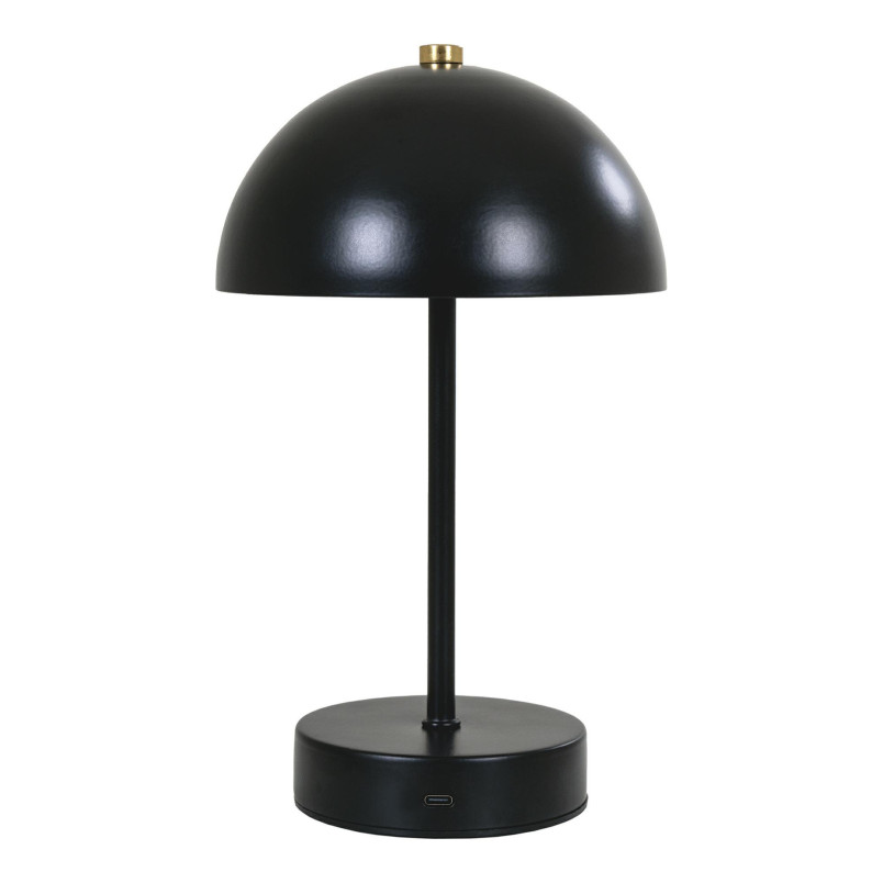 Lampka bezprzewodowa retro - grzybek Holt LED czarna House Nordic