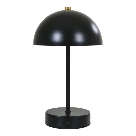 Lampka bezprzewodowa retro - grzybek Holt LED czarna House Nordic