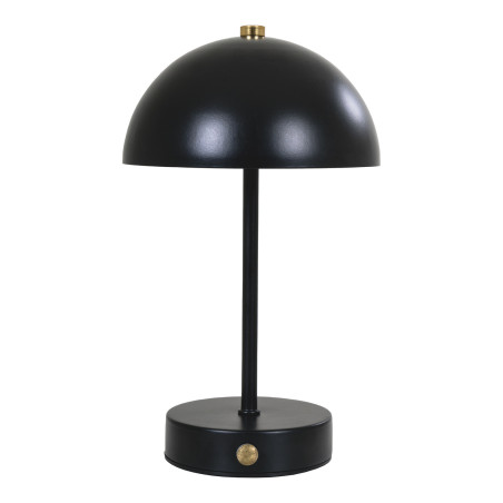 Lampka bezprzewodowa retro - grzybek Holt LED czarna House Nordic