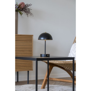 Lampka bezprzewodowa retro - grzybek Holt LED czarna House Nordic