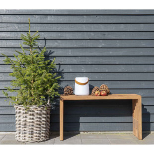 Lampka bezprzewodowa ogrodowa Bristol LED H21cm biała z paskiem House Nordic