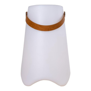 Lampka bezprzewodowa ogrodowa Bristol LED H37,5cm biała z paskiem House Nordic