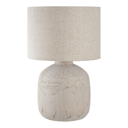 Lampa stołowa ceramiczna japandi Bilby H46,5cm szaro-beżowa House Nordic