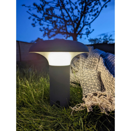 Lampa ogrodowa akumulatorowa Ramsey LED szara House Nordic