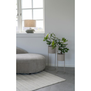 Lampa ceramiczna z abażurem Oldham H44cm zielona House Nordic