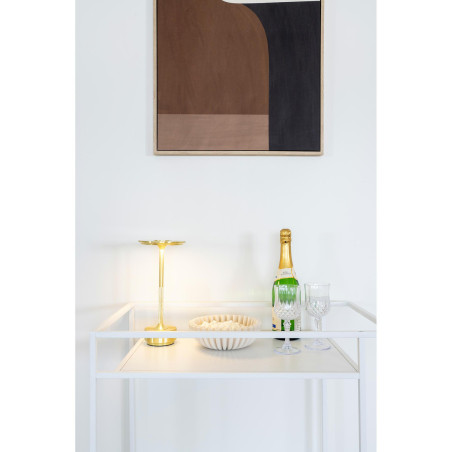 Lampa stołowa dotykowa - bezprzewodowa Lyneham LED złota House Nordic