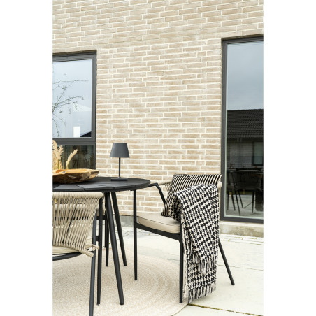 Narzuta / pled Side 130x180cm pepitka czarno-biała House Nordic