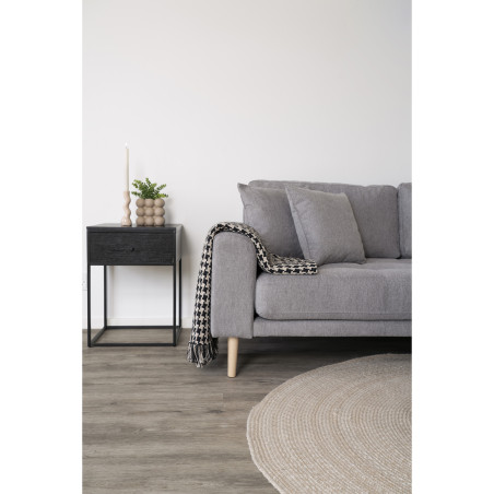 Narzuta / pled Side 130x180cm pepitka czarno-biała House Nordic