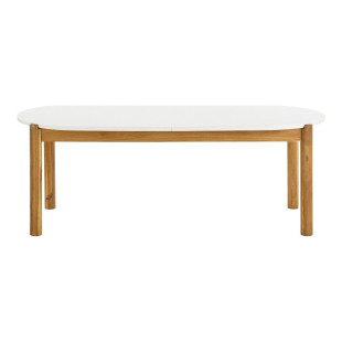 Stół ogrodowy owalny Terracina 210x95cm akacja / terrazzo House Nordic
