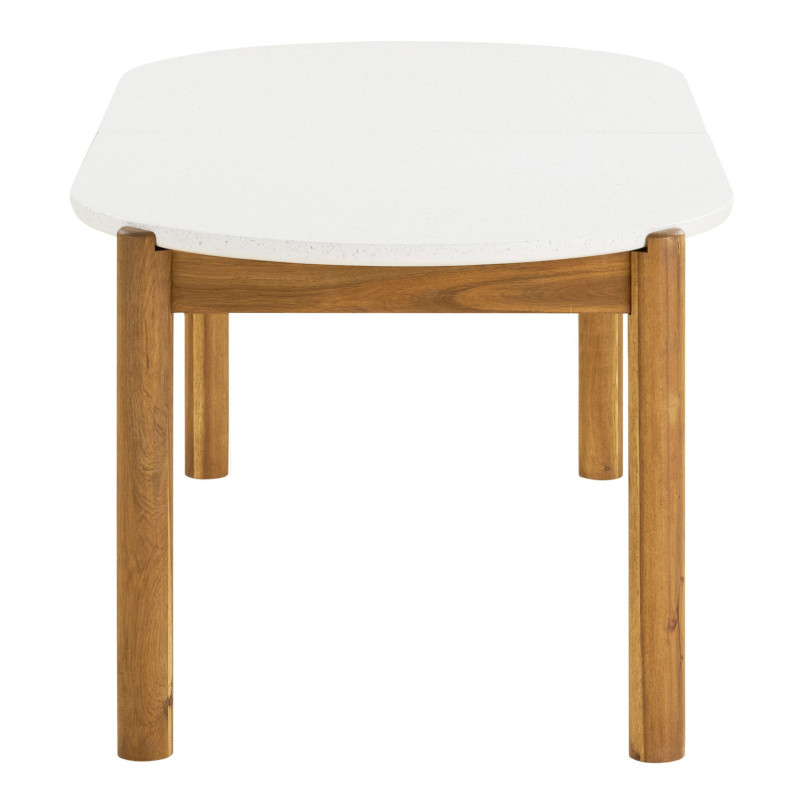 Stół ogrodowy owalny Terracina 210x95cm akacja / terrazzo House Nordic