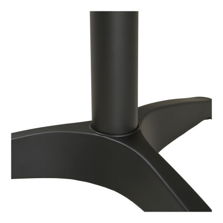 Stół okrągły Bistro 60cm biały marmur ze złotą krawędzią / czarna noga House Nordic