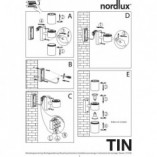 Kinkiet zewnętrzny Tin miedziany Nordlux - Eleganckie oświetlenie