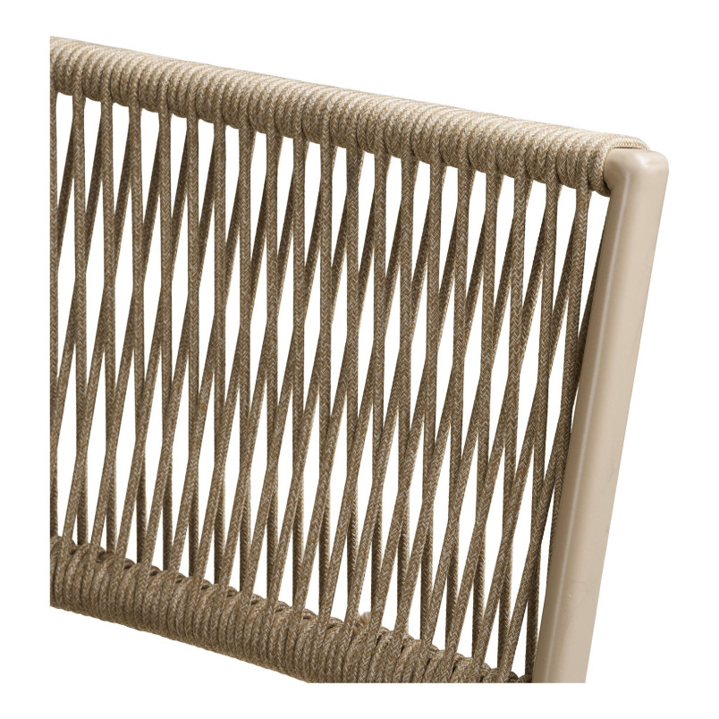 Zestaw metalowy ogrodowy 2 krzesła + stół Arcas taupe House Nordic