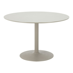 Stół okrągły na jednej nodze Riva 120cm piaskowy House Nordic