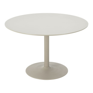 Stół okrągły na jednej nodze Riva 120cm piaskowy House Nordic