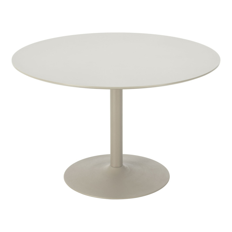 Stół okrągły na jednej nodze Riva 120cm piaskowy House Nordic