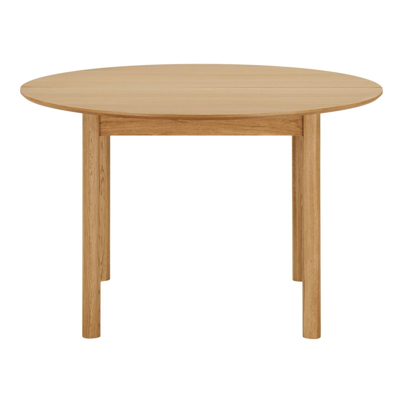 Stół okrągły rozkładany Bundaberg 120/120-220 cm fornir dębowy House Nordic