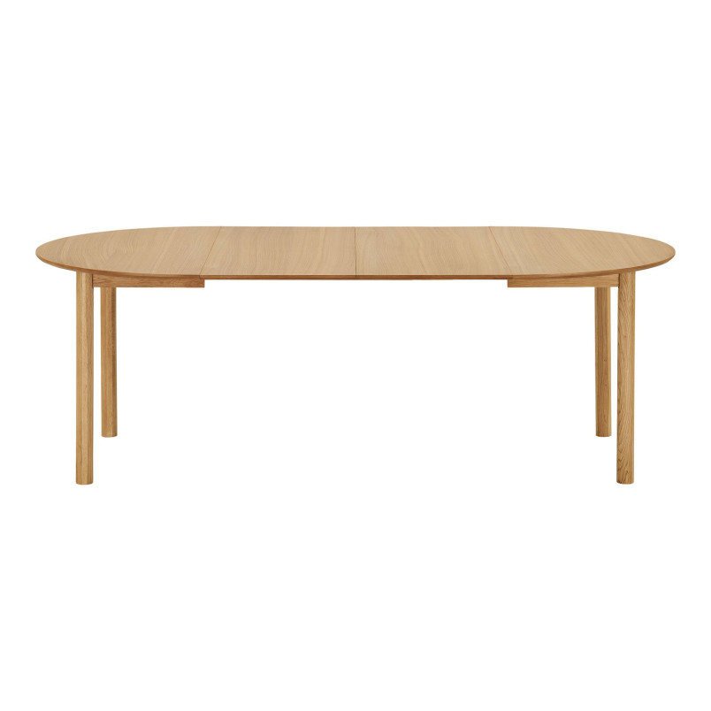 Stół okrągły rozkładany Bundaberg 120/120-220 cm fornir dębowy House Nordic