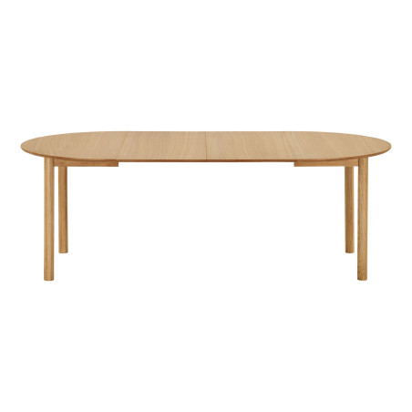 Stół okrągły rozkładany Bundaberg 120/120-220 cm fornir dębowy House Nordic