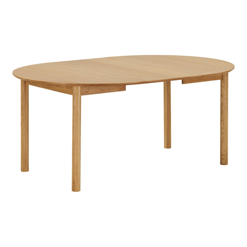 Stół okrągły rozkładany Bundaberg 120/120-220 cm fornir dębowy House Nordic