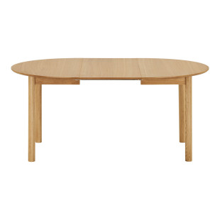 Stół okrągły rozkładany Bundaberg 120/120-220 cm fornir dębowy House Nordic