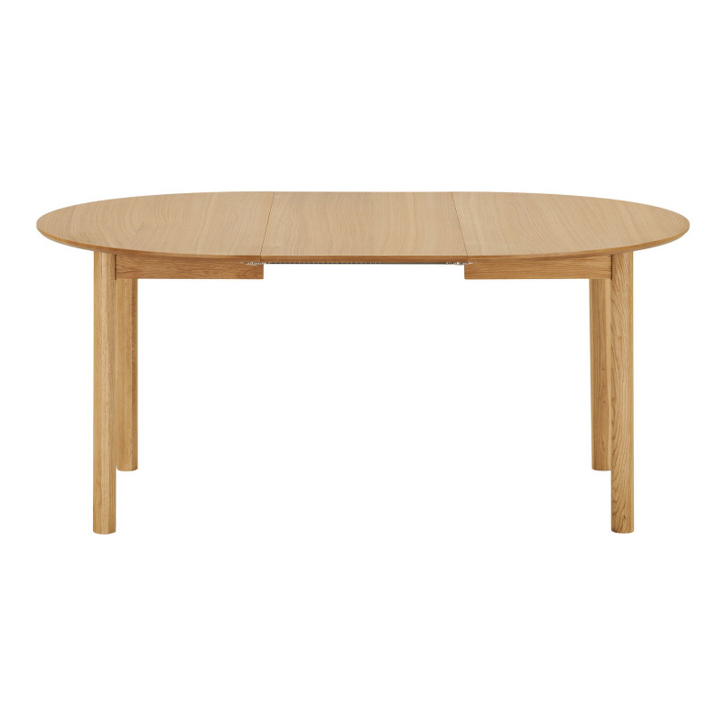 Stół okrągły rozkładany Bundaberg 120/120-220 cm fornir dębowy House Nordic