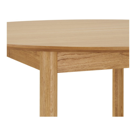 Stół okrągły rozkładany Bundaberg 120/120-220 cm fornir dębowy House Nordic