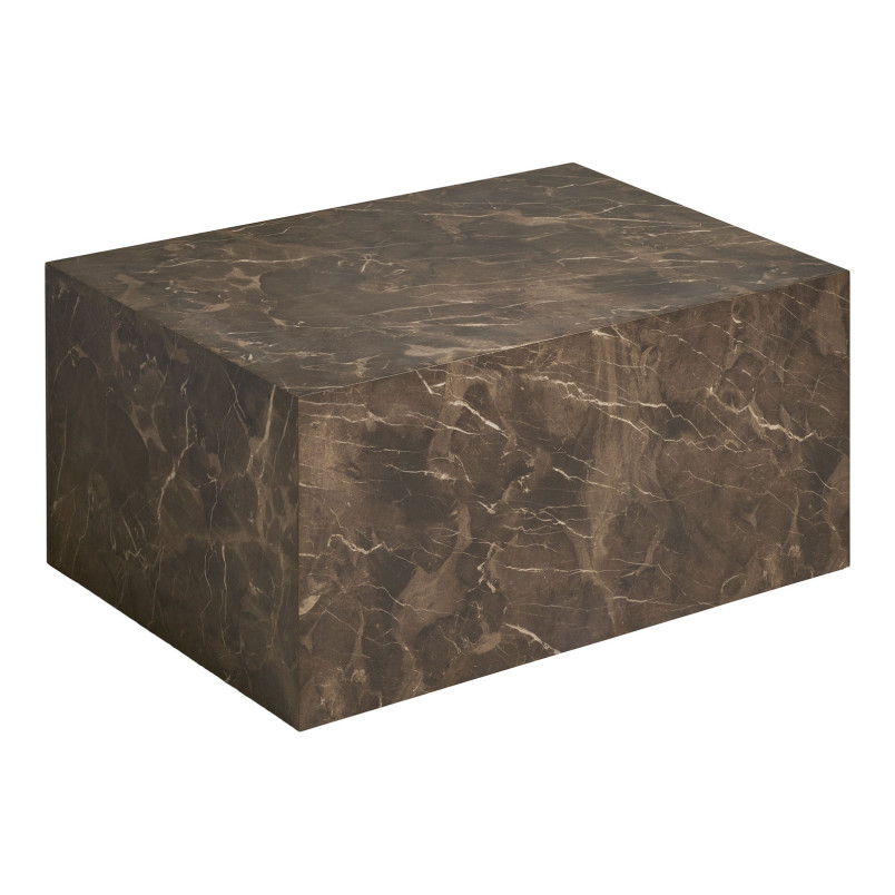 Stolik kawowy bryła Prague 60x80x40cm  imitacja marmuru House Nordic