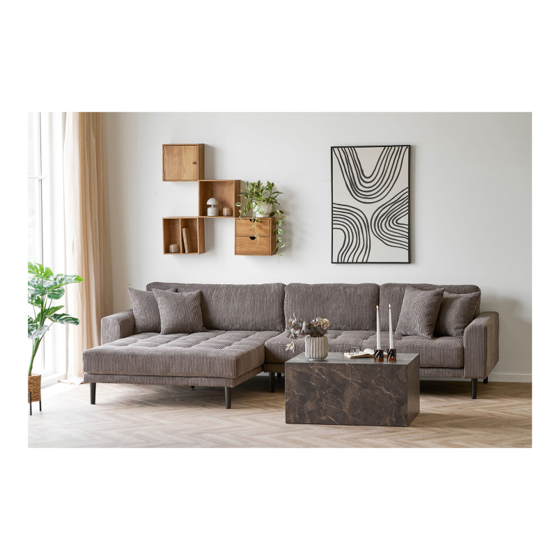 Stolik kawowy bryła Prague 60x80x40cm  imitacja marmuru House Nordic