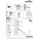 Kinkiet Nordlux Tin Maxi Sensor Czarny | Oświetlenie Ogrodowe