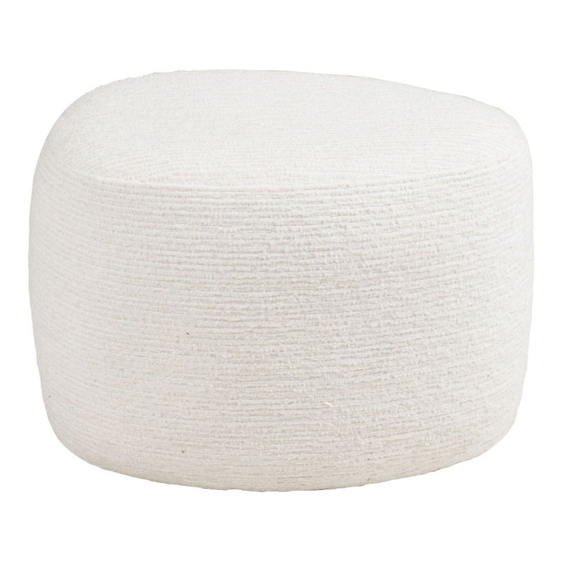 Pufa tapicerowana 55x40cm Hilo złamana biel House Nordic