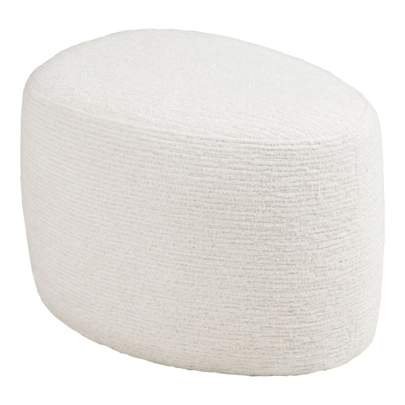 Pufa tapicerowana 55x40cm Hilo złamana biel House Nordic
