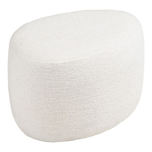Pufa tapicerowana 55x40cm Hilo złamana biel House Nordic