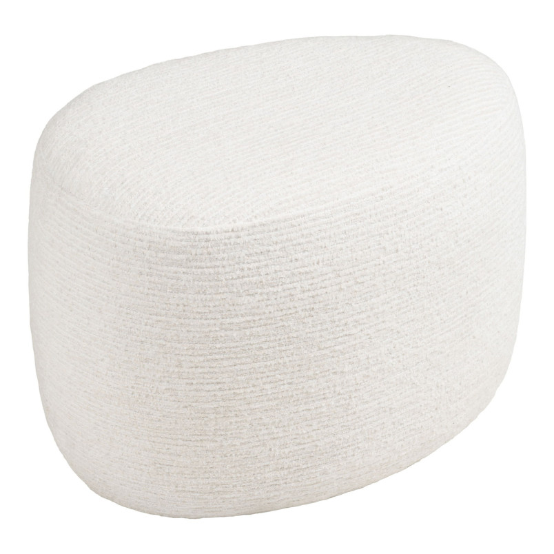 Pufa tapicerowana 55x40cm Hilo złamana biel House Nordic