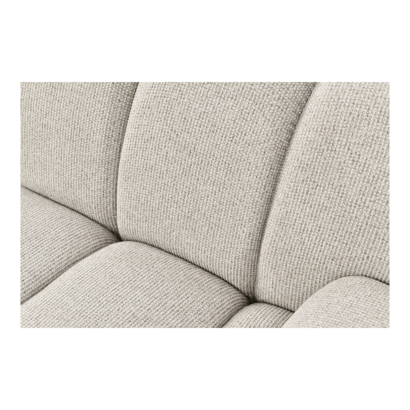 Sofa modułowa Taza 2,5-osobowa z pufem piaskowa lewa House Nordic