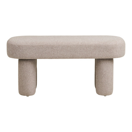 Ławka tapicerowana owalna Weston 95x36cm  piaskowa House Nordic