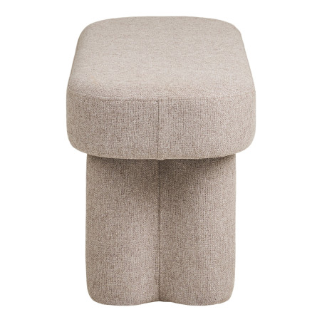 Ławka tapicerowana owalna Weston 95x36cm  piaskowa House Nordic
