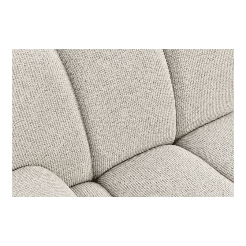 Sofa modułowa Taza 2,5-osobowa z pufem piaskowa, prawa House Nordic