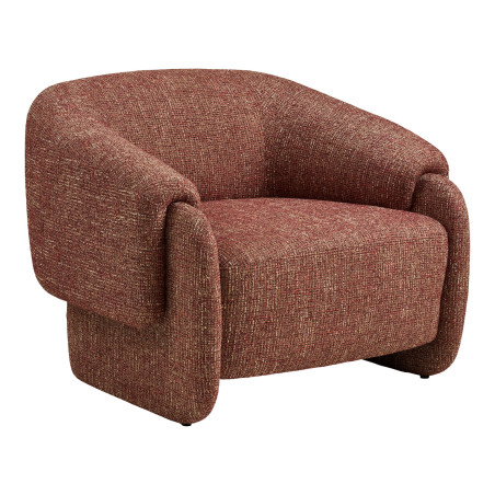 Fotel designerski tapicerowany Hamilton bordowy House Nordic