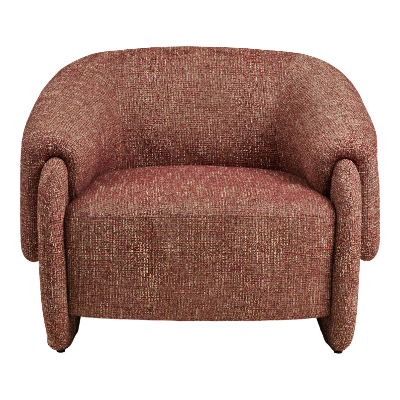Fotel designerski tapicerowany Hamilton bordowy House Nordic