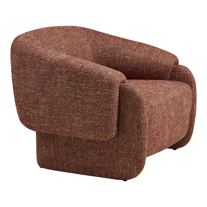 Fotel designerski tapicerowany Hamilton bordowy House Nordic